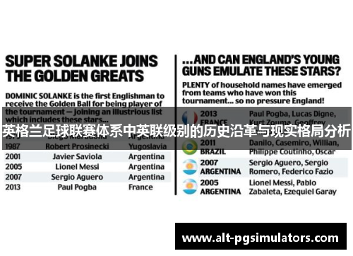 英格兰足球联赛体系中英联级别的历史沿革与现实格局分析